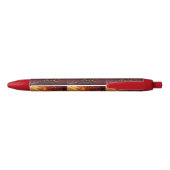 Stylo Noir Be A Light Red-Gold Pen Mel Mae Schmidt Stationery (Dos)