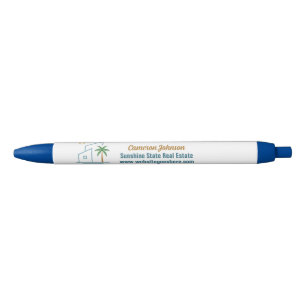 Stylo Noir Beach Real Estate Company Cute Personnalisable