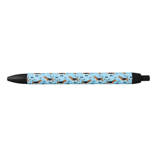 Stylo Noir Beagle Chien Motif Cute Beagle (Devant)