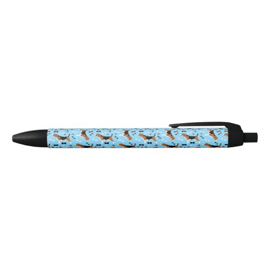 Stylo Noir Beagle Chien Motif Cute Beagle (Haut)