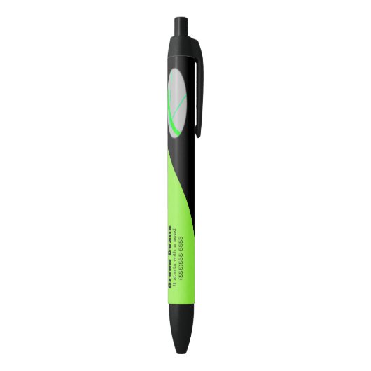 Stylo Noir Bean vert (Bas (Vertical))
