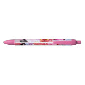 Stylo Noir Beau bouquet des fleurs (Dos)