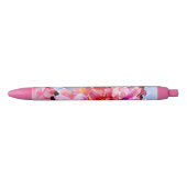 Stylo Noir Beau bouquet des fleurs (Devant)