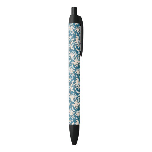 Stylo Noir Beau Motif corallien (Bas (Vertical))