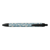 Stylo Noir Beau Motif corallien (Dos)