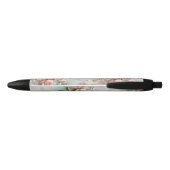 Stylo Noir Beau Romantique Rose rose rose Roses romantiques (Dos)