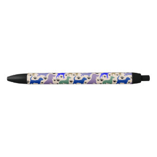 Stylo Noir Beaucoup de chiens en encre