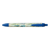 Stylo Noir Bébé ange au grelot bleu (Dos)