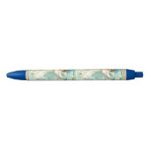 Stylo Noir Bébé ange au grelot bleu (Devant)