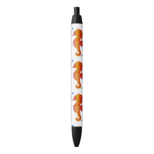 Stylo Noir Bébé hippocampe à bulles