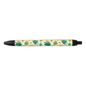 Stylo Noir Bee de tournesol mignonne (Devant)