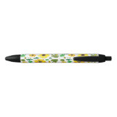 Stylo Noir Bee de tournesol mignonne (Dos)