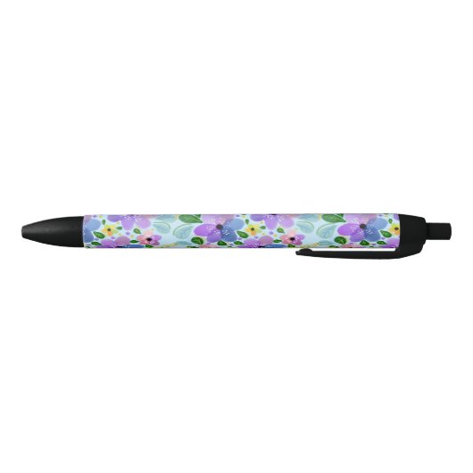Stylo Noir Belle florale (Bas)