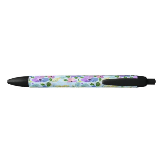 Stylo Noir Belle florale (Dos)