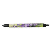Stylo Noir Belles Fleurs De Wisteria En Aquarelle Noir Dans (Devant)