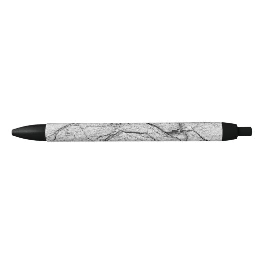 Stylo Noir Béton Marbré Gris Tacheté (Devant)