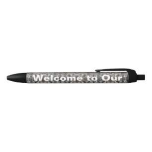 Stylo Noir Bienvenue à notre équipe Marble Brown Grey Profess