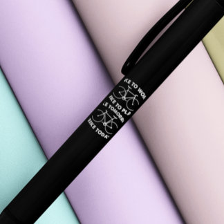 Stylo Noir Bike Forever - Cyclisme Cool