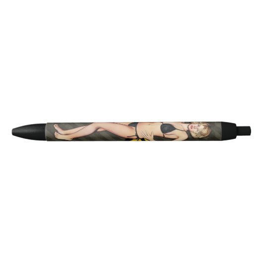 Stylo Noir Bikini Babe industriel (Devant)