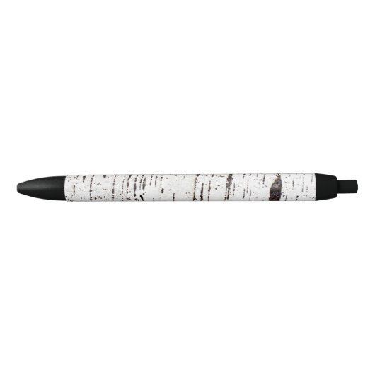 Stylo Noir Birch bark pattern (Devant)