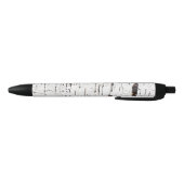Stylo Noir Birch bark pattern (Bas)