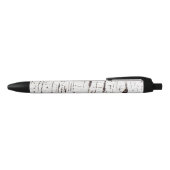 Stylo Noir Birch bark pattern (Haut)