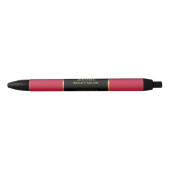Stylo Noir Black gold cardinal red professional promotional (Devant)