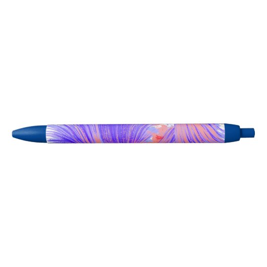 Stylo Noir Bleu Abstrait élégant (Devant)