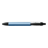 Stylo Noir Bleu blanc double ton logo d'entreprise Promotionn (Dos)