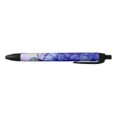 Stylo Noir Bleu d'Art Abstrait et Lilac (Bas)