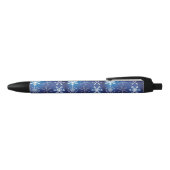 Stylo Noir Bleu de flocon de neige (Haut)