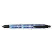 Stylo Noir Bleu de flocon de neige (Dos)