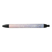 Stylo Noir Bleu de sérénité de quartz rose d'étincelle (Devant)