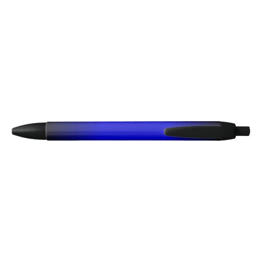 Stylo Noir Bleu électrique solide (Dos)