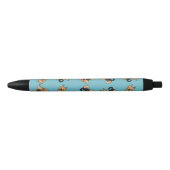 Stylo Noir Bleu Et Tan Australian Terrier Chien Motif Bleu (Devant)