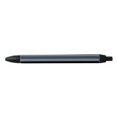 Stylo Noir Bleu gris et noir rayures (Devant)
