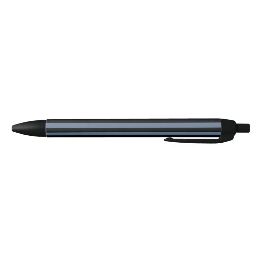 Stylo Noir Bleu gris et noir rayures (Bas)