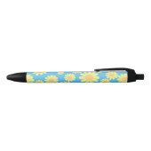 Stylo Noir Bleu jaune marais (Haut)