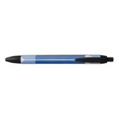 Stylo Noir Bleu marine et lignes modernes monogramme (Dos)