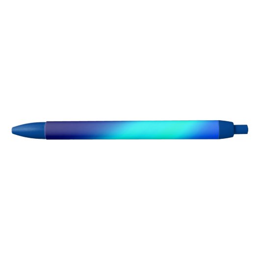 Stylo Noir bleu ombré clair de lune Double bande (Devant)