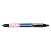 Stylo Noir Bleu rose et marine (Dos)