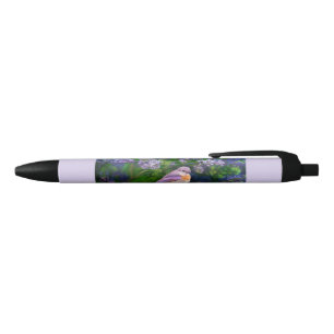 Stylo Noir Bleuet de l'Est en neige - Photo originale