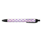 Stylo Noir Bleuets et crème Motif de fruits (Bas)