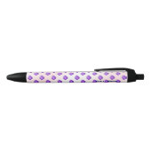 Stylo Noir Bleuets et crème Motif de fruits (Haut)