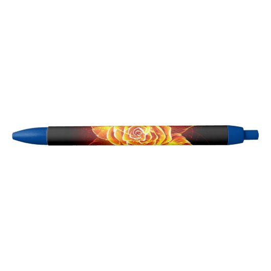 Stylo Noir Blooming Fire Rose (Devant)