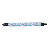 Stylo Noir Blue Funny mignonne Tricot Kitten Ball (Devant)