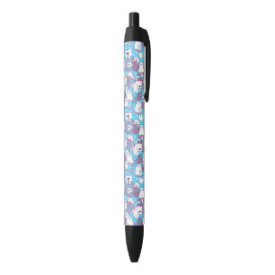 Stylo Noir Blue Funny mignonne Tricot Kitten Ball