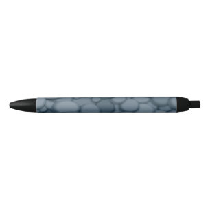 Stylo Noir Blue River Rock Pebles Art