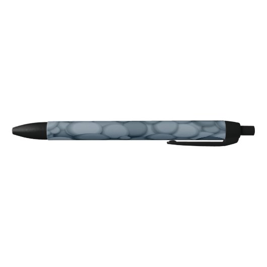 Stylo Noir Blue River Rock Pebles Art (Bas)