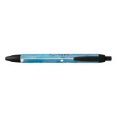 Stylo Noir Blue rustique aquarelle jeans texture ajouter le n (Dos)